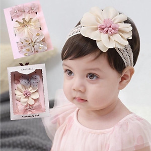 Set băng đô  cho bé gái từ 0 - 3 tuổi