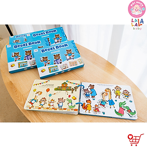 Học liệu bóc dán Busy Book cho bé Lalala Baby nhiều chủ đề đa dạng, song ngữ Anh Việt
