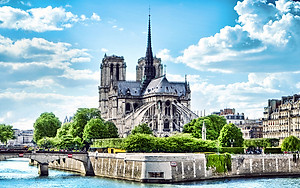 Bộ tranh xếp hình cao cấp 1000 mảnh ghép – Nhà Thờ Đức Bà Paris (50x79cm)