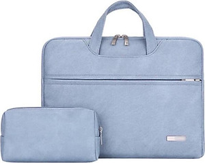 Cặp xách da chống sốc, chống nước dành cho macbook, laptop, surface  - Tặng kèm ví đựng sạc, chuột