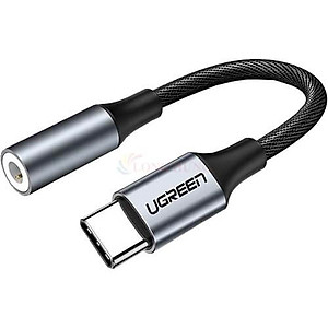 Cổng chuyển đổi Ugreen USB-C to 3.5mm Audio Cable AV161 - Hàng chính hãng