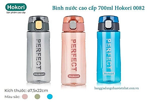 Bình Nước Thể Thao HOKORI, Nhựa PP Nguyên Sinh , Chịu Được Nhiệt Độ Cao, Dung Tích 700ml, An Toàn Cho Sức Khoẻ - Hàng chính hãng
