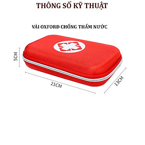 Hộp Đựng Y Tế Cho Gia Đình và Du Lịch Nhỏ Gọn Chống Nước và Chống Va Đập  - Túi Đựng y tế /Thuốc Nhỏ Gọn