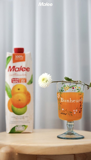 Nước Ép Cam Hỗn Hợp Có Tép Cam Malee 1L - Nhập Khẩu Thái Lan | Malee 100% Orange Trio Orange Juice with Orange Pulp 1L