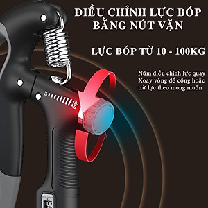 Kìm Bóp Tay Pro Đếm Số Điện Tử Dụng Cụ Kháng Lực Tập Cơ Bắp Cổ Tay Tại Nhà Điều Chỉnh Lực 10-100kg Chính Hãng