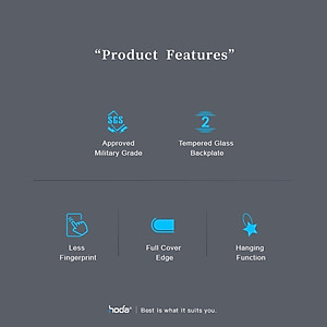 Ốp lưng dành cho iPhone 14 Pro/14 Pro Max/13/13 Pro/13 Pro Max HODA Crystal Pro Glass - Hàng Nhập Khẩu