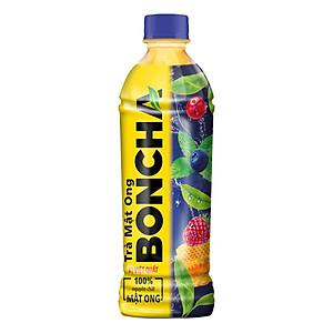 Thùng 24 Chai Trà Mật Ong vị Việt Quất BONCHA 450ml bao bì Tết