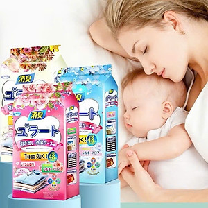 Set 3 Gói 3 Màu Thơm Hút Ẩm Long Não, Chống Ẩm Mốc, Đuổi Côn Trùng Tủ Quần Áo, Tủ Giày (Bịch 48 Túi) - HÀNG CHÍNH HÃNG MINIIN