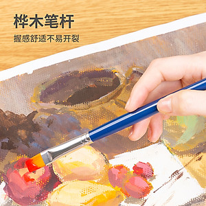Bộ Cọ Vẽ Chuyên Nghiệp Deli - Dùng Cho Màu Nước/Bột/Sơn Acrylic -Set 4/6 Cây- 73885/73866/73867