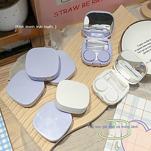 Hộp Đựng Kính Áp Tròng Có Gương 5 Trong 1