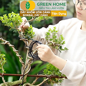 Dây Nhôm Uốn Cây Cảnh Bonsai GreenHome, Cuộn 100Gr, Mềm Dẻo Dễ Uốn, Đủ Loại Kích Thước