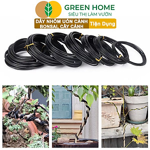 Dây Nhôm Uốn Cây Cảnh Bonsai GreenHome, Cuộn 100Gr, Mềm Dẻo Dễ Uốn, Đủ Loại Kích Thước