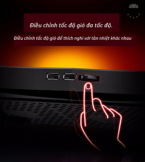 Đế Tản Nhiệt Laptop, Máy Tính Xách Tay Besti BTY02 , Có Đèn Led Cực Đẹp, 6 Quạt Giúp Làm Mát Nhanh Bảo Vệ Máy Tính Mà Không Gây Ồn Thích Hợp Cho Nhiều Loại Laptop - Hàng Chính Hãng 	