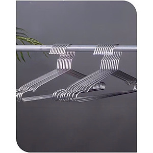 Combo 10 Móc Treo Quần Áo Inox Dạng Tròn Dài 42cm - Chống Trượt, Chống Gỉ, Bền Bỉ, Hiệu Quả - HÀNG CHÍNH HÃNG MINIIN