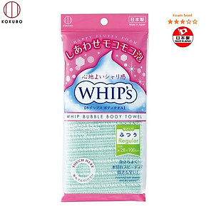 Combo Khăn tắm kỳ lưng Nhật Bản Whip's Kokubo + Bàn chà gót chân Ag+ Jabu  Made in Japan