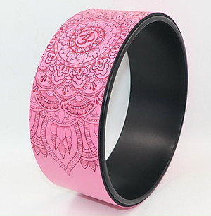 Vòng tập yoga 33 * 14 cm khung nhựa ABS chịu lực 300 kg bọc cao su Pu in hoa văn chống trơn trượt 100%