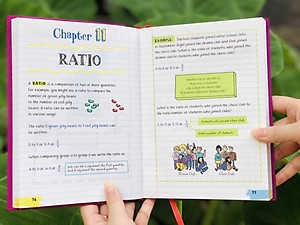 Sách Everything You Need To Ace Pre-algebra & Algebra Big Fat Notebooks ( Sổ Tay Đại Số Bản Tiếng Anh ) - Tổng Hợp Kiến Thức Toán Học Đại Số Cho Học Sinh Lớp 8 Đến Lớp 12 - Á Châu Books, Bìa Cứng, In Màu