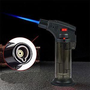 Hột Qụet Bật Lửa khò 1 tia Cob-001 hiển thị mức nhiên liệu đẹp độc lạ - dùng gas cao cấp ( giao màu ngẫu nhiên )