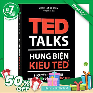 Trạm Đọc Official |  Hùng Biện Kiểu Ted 1: TED TALKS: Bí quyết diễn thuyết trước đám đông "chuẩn" TED