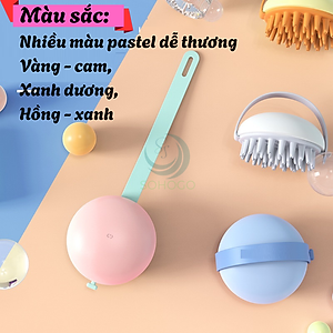 Lược Gội Đầu Massage Da Đầu Silicon- Bàn Chải Gội Đầu Thông Minh 3 trong 1- Lược Silicon Massage Tạo Bọt Gội Đầu- Cọ Gội Đầu Thư Giãn Da Đầu- Lược Gội Tạo Bọt Đa Năng Cho Tóc & Da