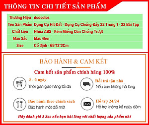 Dụng Cụ Hít Đất Cao Cấp Cải Tiến 22 Trong 1 - Nhiều Bài Tập Hơn Kèm Miếng Chống Trượt - Có Thể Tháo Rời Cất Gọn - Dụng Cụ Chống Đẩy 22in1 (20 lỗ) Chính Hãng dododios