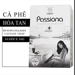 Combo 2 Hộp Cà Phê Sữa Hòa Tan Passiona Trung Nguyên Legend – Hộp 14 Gói 16gr  – Cà Phê Dành Cho Phái Đẹp, Ít Caffeine, Bổ Sung Collagen