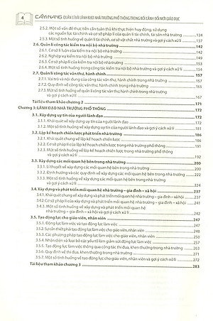 Cẩm Nang Quản Lí Và Lãnh Đạo Nhà Trường Phổ Thông Trong Bối Cảnh Đổi Mới Giáo Dục