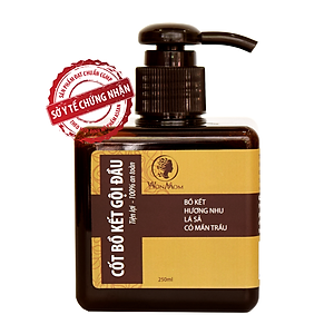 Cốt bồ kết thảo mộc sạch gàu, mọc tóc, dưỡng tóc đen mượt Wonmom 250ml