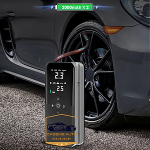 Máy Bơm Lốp Mini Cầm Tay CARSUN C3106 – Pin 4000mAh, Bơm Không Dây, Công Suất 40W, Tích Hợp Đèn LED & Sạc Dự Phòng