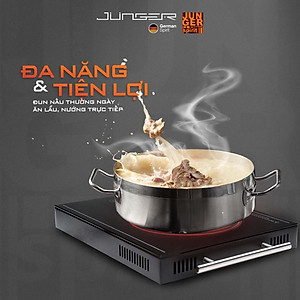 Bếp đơn hồng ngoại Junger ASC-86 2000W Không kén nồi Hàng Chính Hãng Bảo Hành 12 Tháng