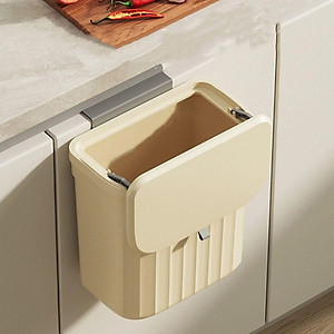 Thùng Rác Treo Tường Đa Năng Bền Chắc 12L Nắp Trượt Thùng Rác Treo Cánh Tủ Bếp Dán Trên Tường Cho Phòng Tắm - Hàng Chính Hãng MINIIN