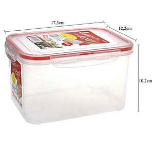 Combo 3 hộp nhựa trong đựng thực phẩm Inomata - Hàng nội địa Nhật Bản