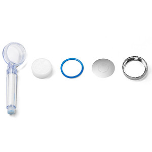 Bộ Phụ Kiện Đầu Vòi Sen Lọc Nước LocknLock 80mm CLR-KR LBW400 (Mạch nước nhip nhàng, giảm stress - Khử Clo)