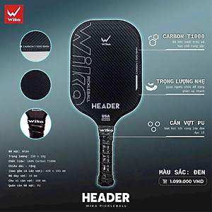 Vợt Pickleball ,chất liệu Carbon T1000 đan chéo, tăng độ masat
