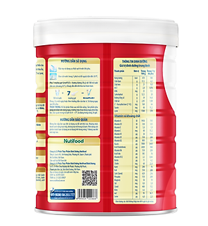 Sữa bột Nutifood GrowPLUS+ Suy Dinh Dưỡng (Đỏ) 2+ Lon 850G