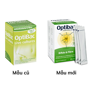 Thực phẩm Men vi sinh OptiBac Probiotics xanh Anh 30 gói hỗ trợ điều trị táo bón Dành cho Mẹ và bé