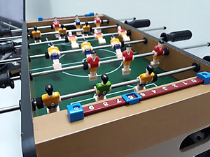 Bàn bi lắc mini 50cm bằng gỗ có 6 tay cầm