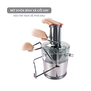 Máy ép trái cây rau củ LEBENLANG công suất cực mạnh 800W, dung tích lớn 1100ml, model LBEJ3468 - hàng chính hãng