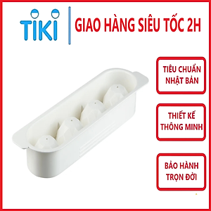 Khay làm đá có kèm hộp đựng và nắp khử mùi, tủ lạnh đủ loại viên tròn kari inochi