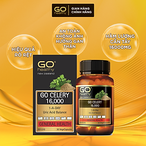 GO CELERY 16,000 30 VIÊN - Viên gout nhập khẩu chính hãng GO Healthy New Zealand
