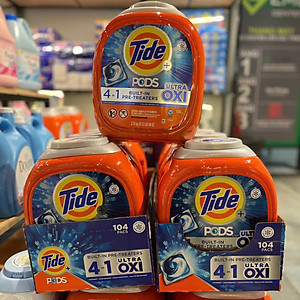 Viên Giặt Tide Pods 4in1 Downy April Fresh 104 viên 2.7kg Hàng Nhập Mỹ