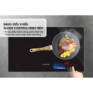 Bếp đôi điện từ Sunhouse SHB82032-EC - Hàng chính hãng
