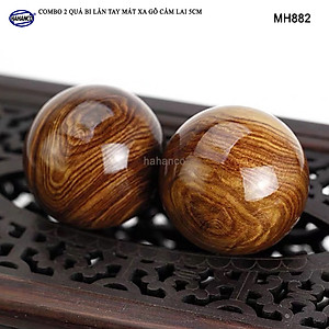 COMBO 2 quả bi lăn tay Gỗ Cẩm Lai 5cm (MH882) Mát xa giúp dẻo tay, thư giãn, chống mỏi toàn diện – Chăm sóc sức khỏe