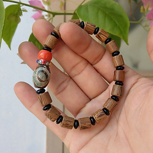 Vòng đeo tay gỗ Tây Tạng cho Nam và Nữ - T0214