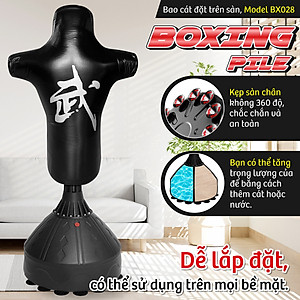 BG Trụ Đấm Bốc BG028 Tự Cân Bằng Cao Cấp BOXING PILE, Bao Cát Đấm Bốc Võ Thuật,Trụ Hơi Đấm Bốc Phản Xạ