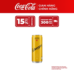 [SALE 12.12] Lốc 24 Lon Nước Giải Khát Schweppes Tonic 320ml – Giải Nhiệt Sảng Khoái, Coca-Cola Official Store