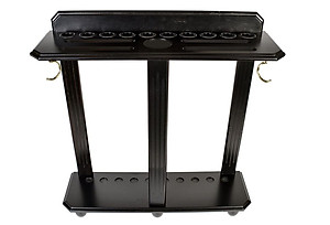 Kệ gỗ bi-da cao cấp gỗ tự nhiên – Kệ bida để góc 10 gậy - Made in Vietnam