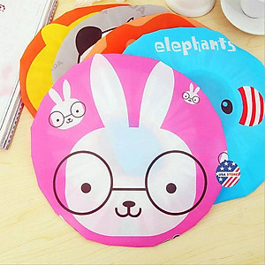 Mũ Tắm Trùm Tóc ĐỘI ĐẦU BẠN GÁI HOẠT HÌNH - Nón Tắm Hình Thú Tránh Ướt Tóc - Mũ Chụp Ủ Tóc Có Thun