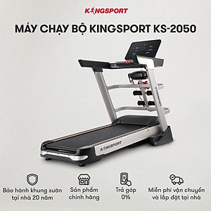 Máy chạy bộ tại nhà KingSport Luxury KS-2050 Đa Năng Có Chức Nâng Dốc Tự Động, Kèm Theo Đai Massage Và Thanh Gập Bụng