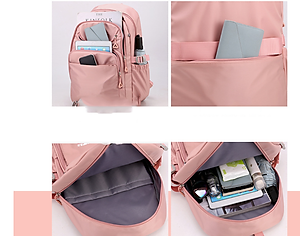 Balo nữ sinh đi học không thấm nước cao cấp phong cách hàn quốc 15.6"